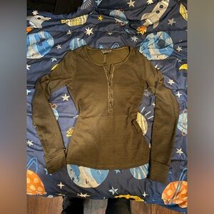 y2k Grunge Olive long sleeve